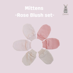 Carrol n Barrol Mittents n Botties Rose Blush Colors - Set Tangan Kaki Baby