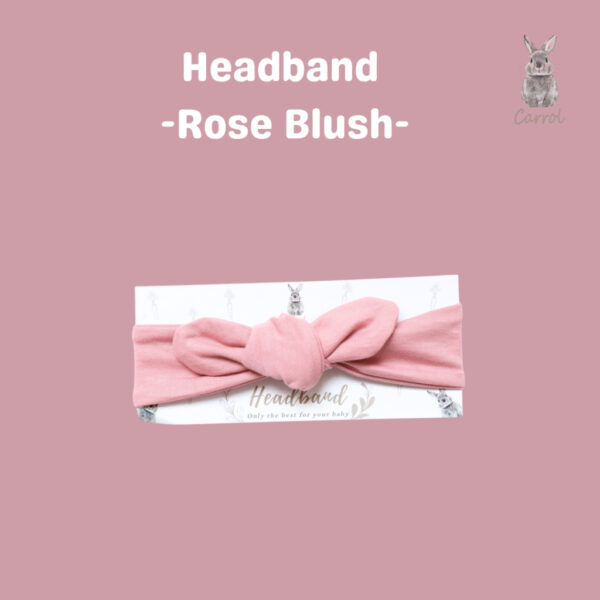 Carrol n Barrol Headband Baby Rose Blush Colors - Bandana Bayi - Gambar 2