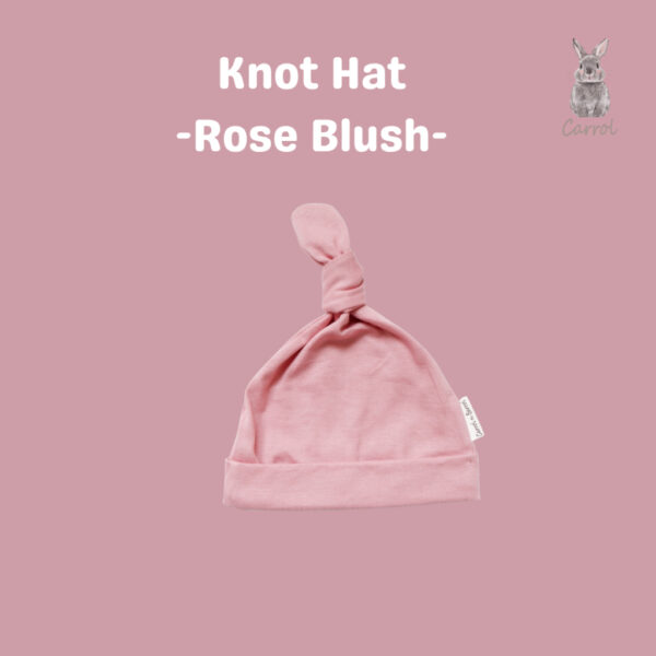 Carrol n Barrol Knot Hat Cotton Rose Blush Collections - Topi Bayi Knot Lucu - Gambar 2