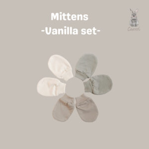 Carrol n Barrol Mittents n Botties Vanilla Colors - Set Tangan Kaki Baby