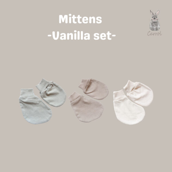 Carrol n Barrol Mittents n Botties Vanilla Colors - Set Tangan Kaki Baby - Gambar 2