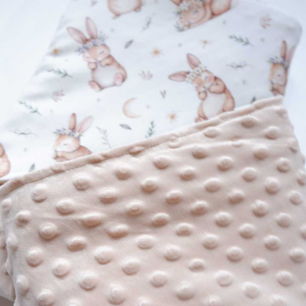 Carrol Baby Blanket Baby Silly Bunnies - Selimut Bayi - Selimut Minky - Gambar 5