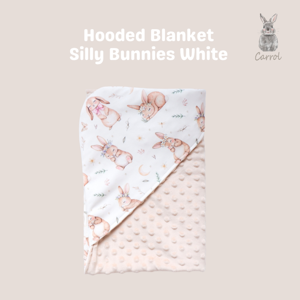 Carrol Baby Blanket Baby Silly Bunnies - Selimut Bayi - Selimut Minky - Gambar 4