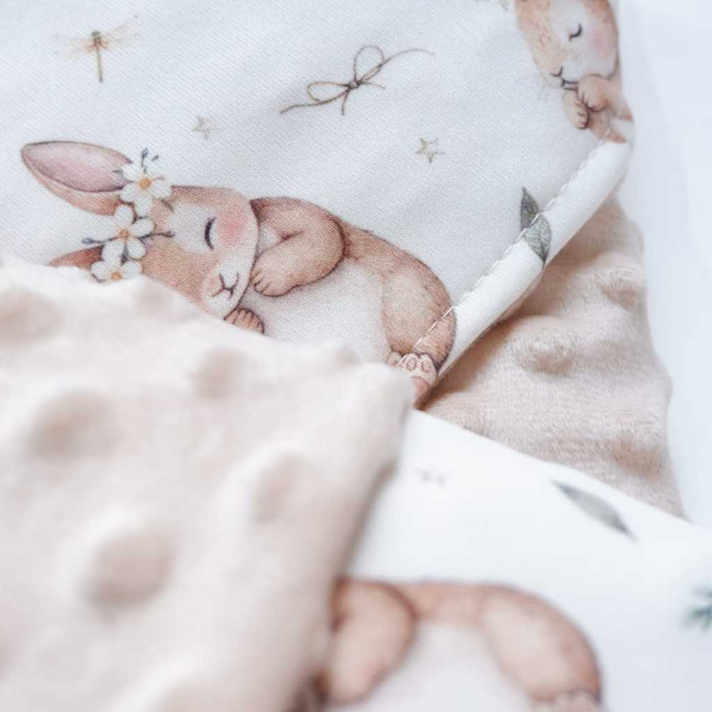 Carrol Baby Blanket Baby Silly Bunnies - Selimut Bayi - Selimut Minky - Gambar 7