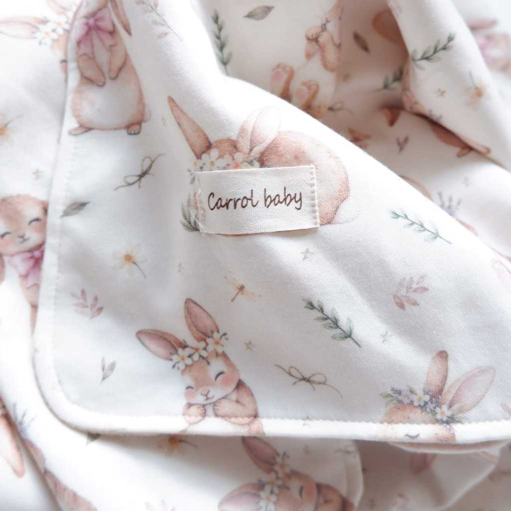 Carrol Baby Blanket Baby Silly Bunnies - Selimut Bayi - Selimut Minky - Gambar 6