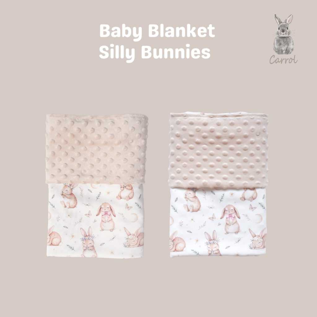 Carrol Baby Blanket Baby Silly Bunnies - Selimut Bayi - Selimut Minky