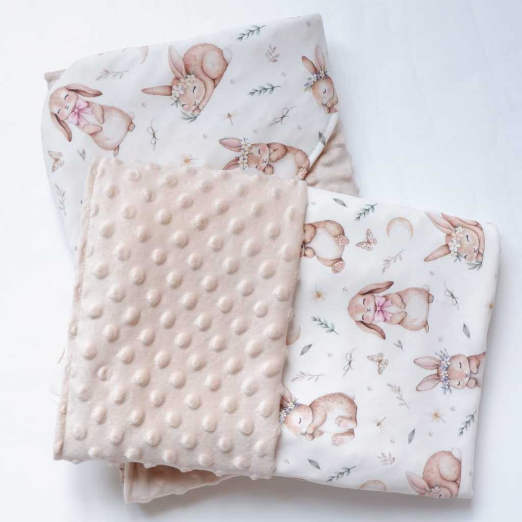 Carrol Baby Blanket Baby Silly Bunnies - Selimut Bayi - Selimut Minky - Gambar 8
