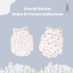 Carrol n Barrol Overall Pocket Jumper Daily Wear Bear n Friends Collections - Jumper Bayi Katun - Baju Jumper Bayi Katun