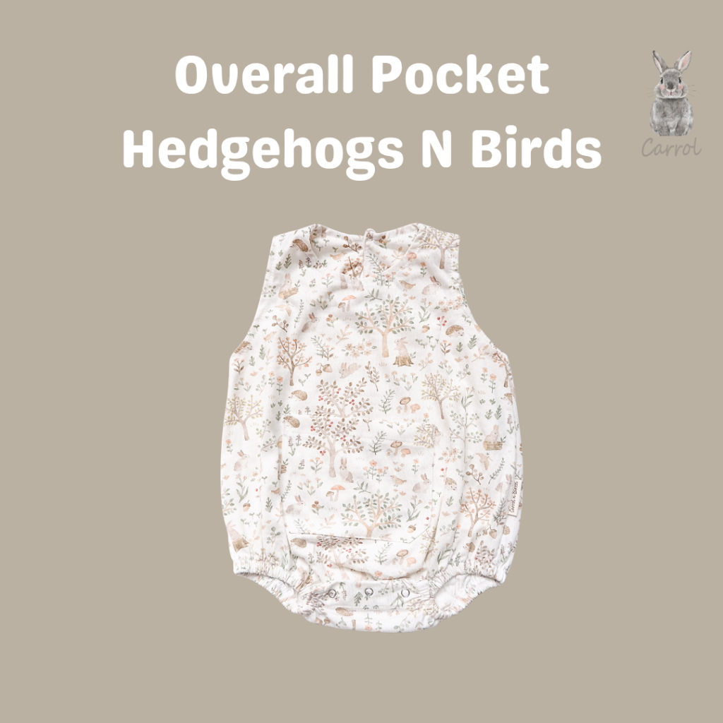 Carrol n Barrol Overall Pocket Jumper Daily Wear Bear n Friends Collections - Jumper Bayi Katun - Baju Jumper Bayi Katun - Gambar 4