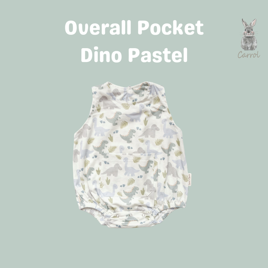 Carrol n Barrol Overall Pocket Jumper Daily Wear Bear n Friends Collections - Jumper Bayi Katun - Baju Jumper Bayi Katun - Gambar 3