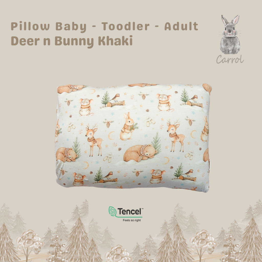 Carrol Baby Pillow Toodler Size - Bantal Toodler Tencel - Winter Collections - Gambar 2