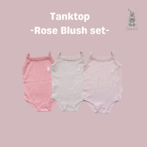 Carrol n Barrol Tanktop Jumper Rose Blush Colors - Jumper Pendek Bayi Katun