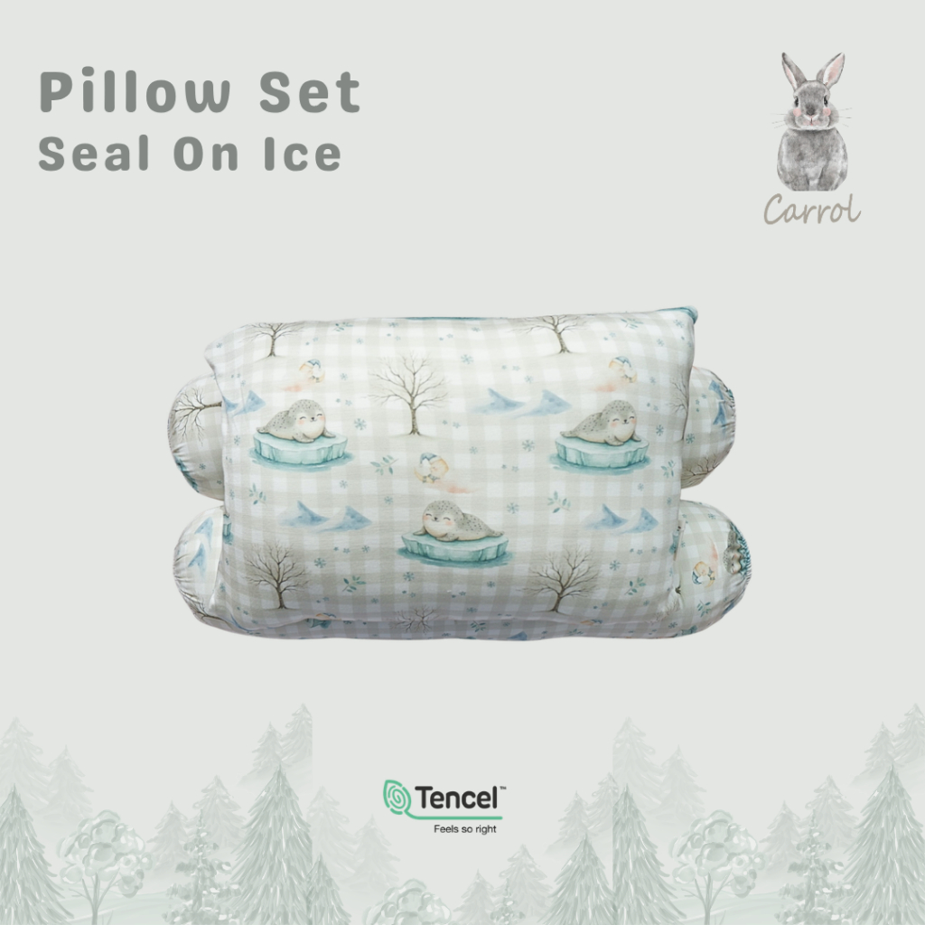 Carrol Baby Pillow Bolster Baby Set - Bantal Guling Baby Tencel - Winter Collections - Gambar 2