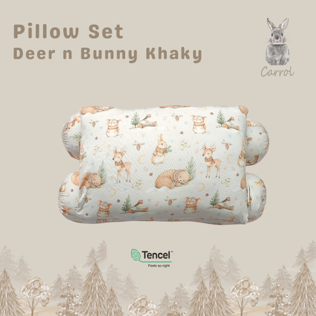 Carrol Baby Pillow Bolster Baby Set - Bantal Guling Baby Tencel - Winter Collections - Gambar 3
