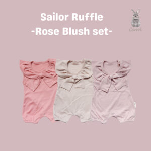 Carrol n Barrol Sailor Ruffle Jumper Cotton Rose Blush Colors Collections - Jumper Ruffle Bayi Katun