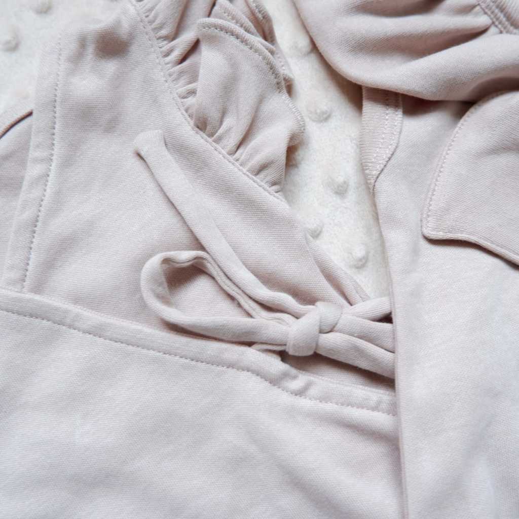 Carrol n Barrol Kimono Ruffle Jumper Cotton Rose Blush Collections - Jumper Ruffle Bayi Katun - Gambar 5