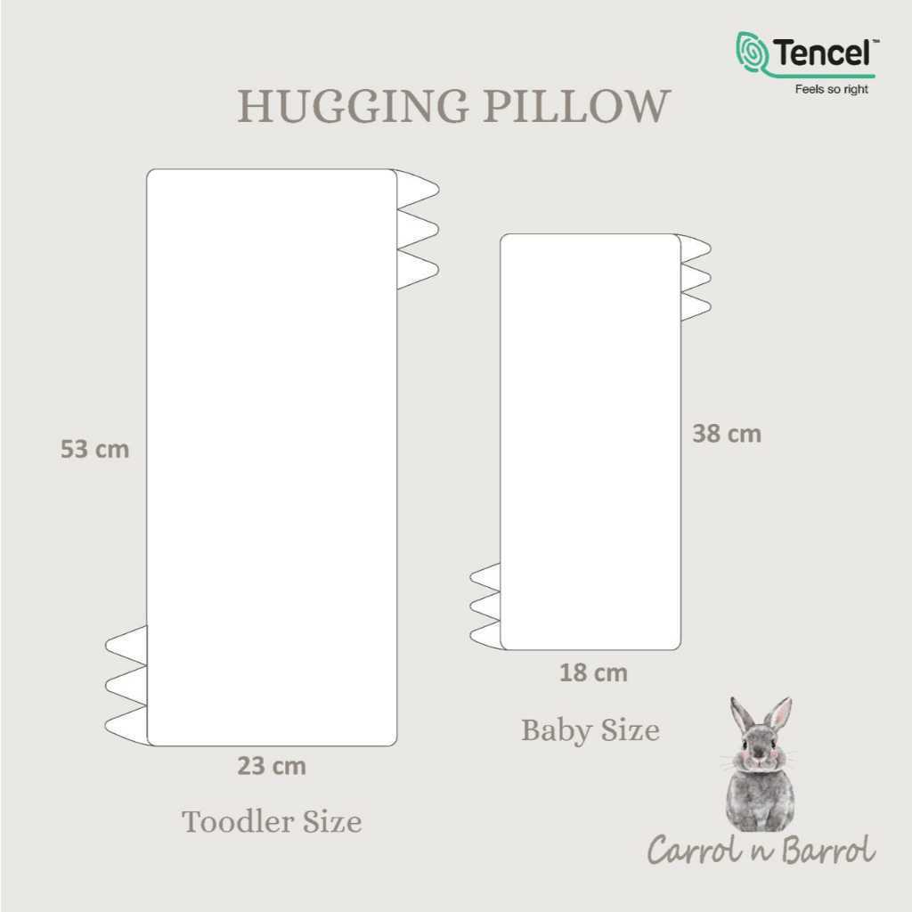 Carrol Baby Hugging Pillow Toodler Size - Bantal Toodler Tencel - Winter Collections - Gambar 6