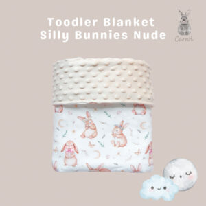 Carrol Baby Blanket Toodler Silly Bunnies Nude - Toodler Blanket - Selimut Anak