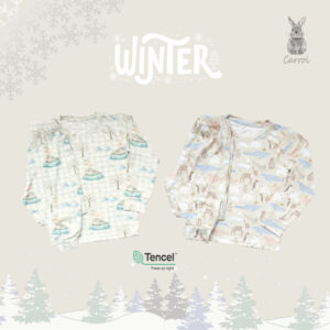 Carrol n Barrol Long Sleeve Pajamas - Piyama Anak - Piyama Tencel - Winter Collections