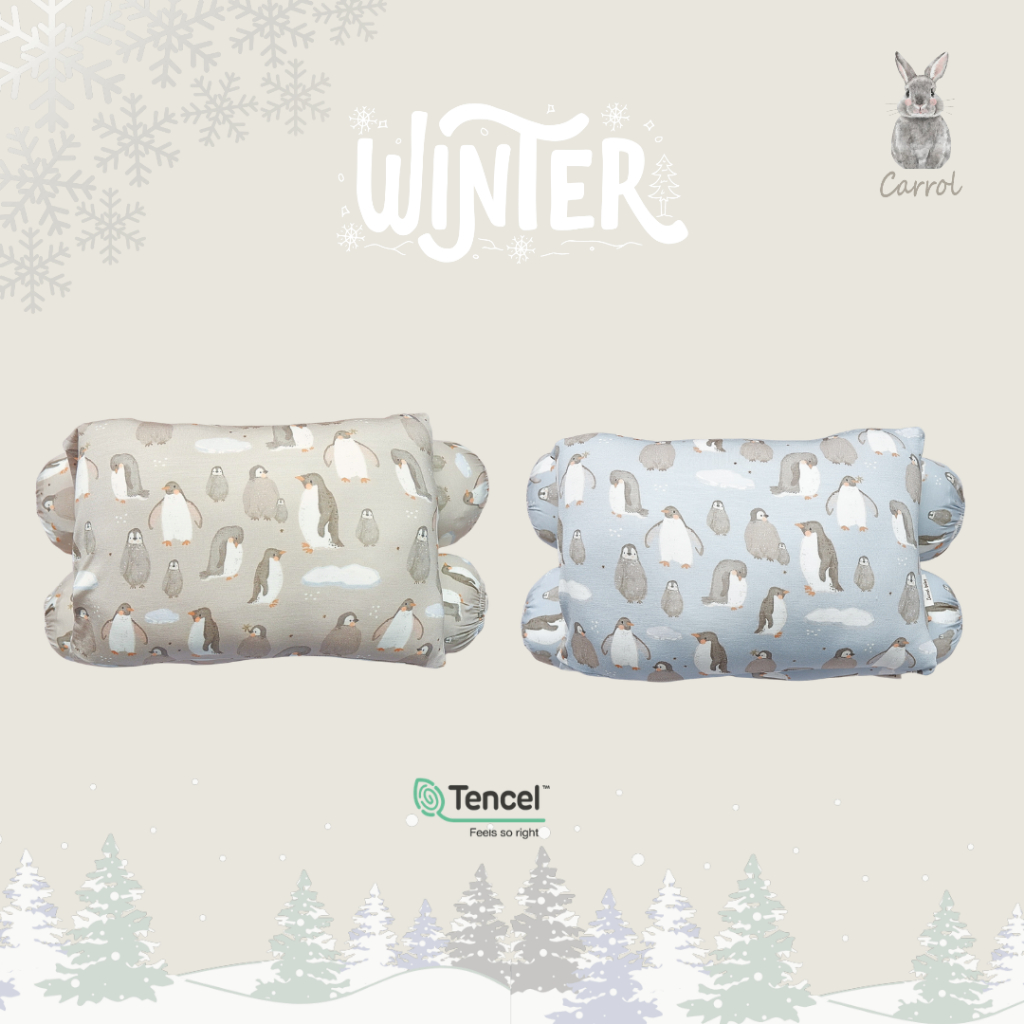 Carrol Baby Pillow Bolster Baby Set - Bantal Guling Baby Tencel - Winter Collections