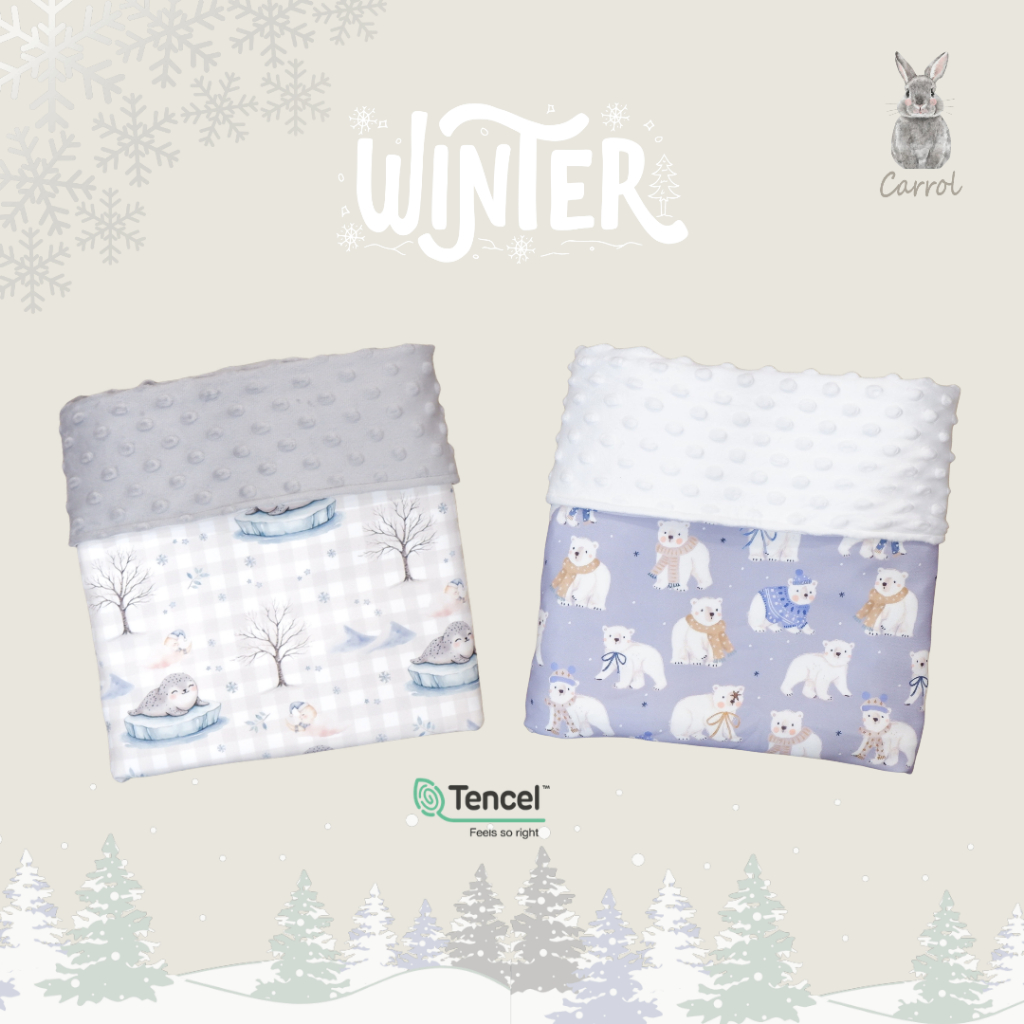 Carrol Baby Blanket Toodler Winter Collections - Selimut Anak - Selimut Minky