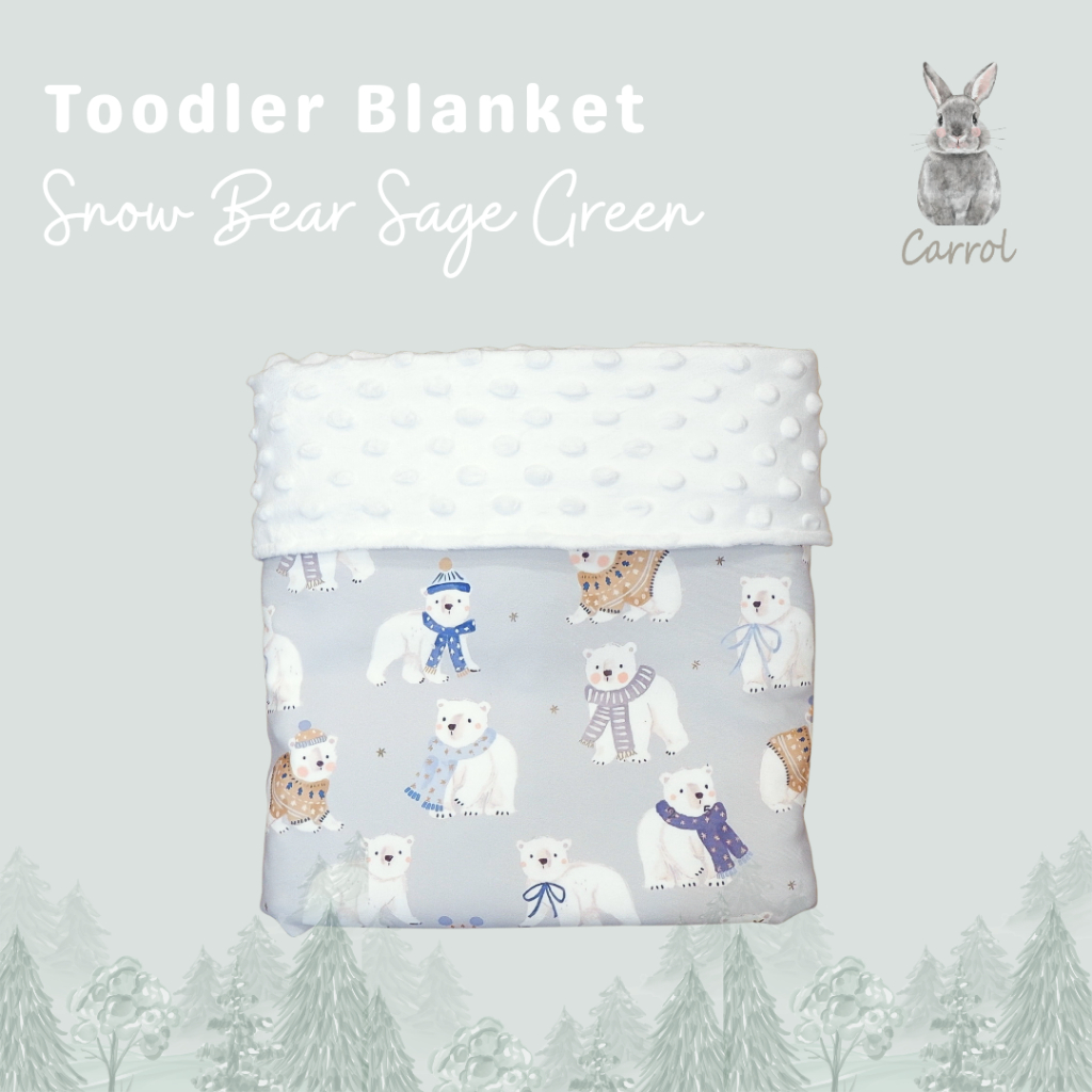Carrol Baby Blanket Toodler Winter Collections - Selimut Anak - Selimut Minky - Gambar 3