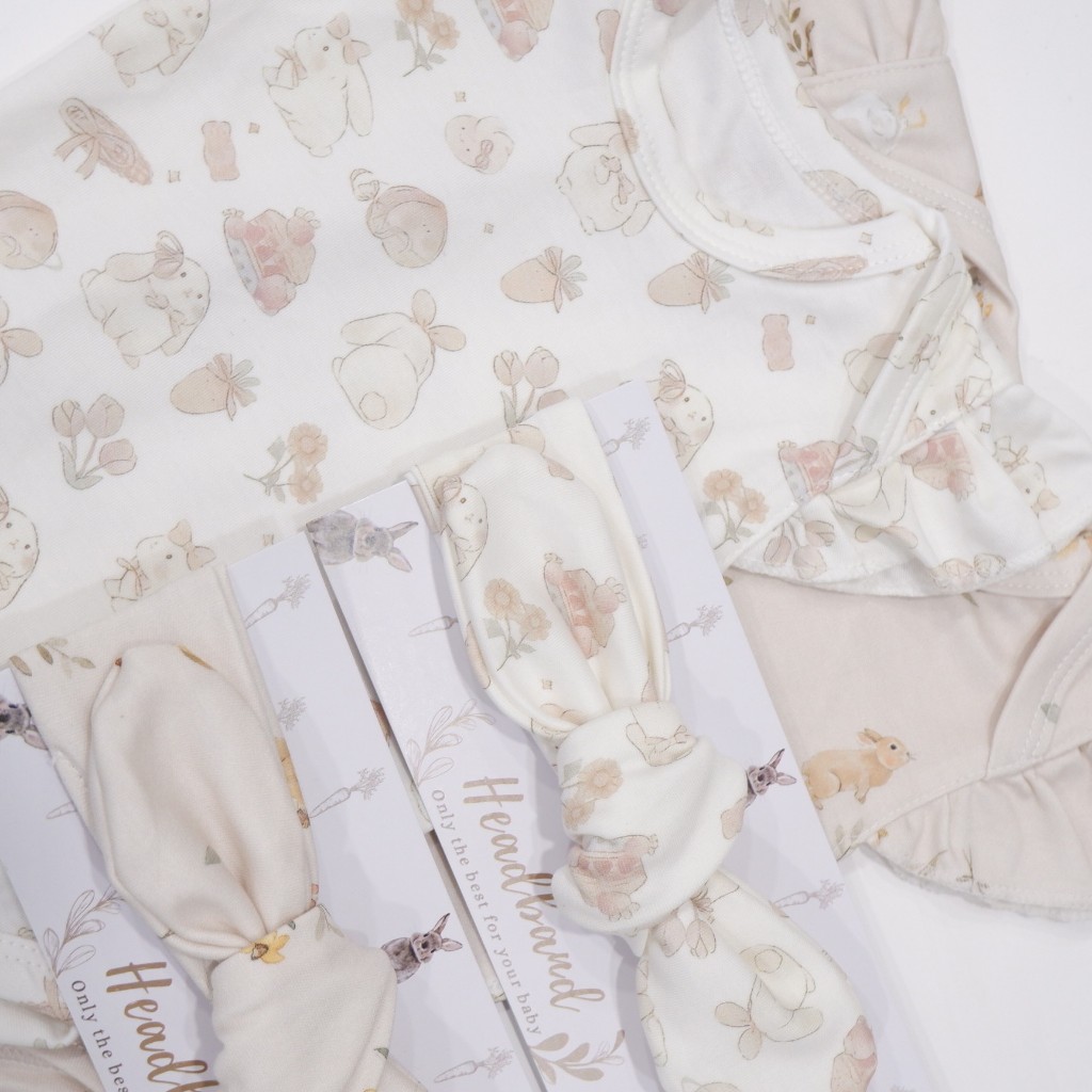 Carrol n Barrol Headband Little Animals Collections - Bandana Bayi Motif - Bandana Pita Bunga - Gambar 6