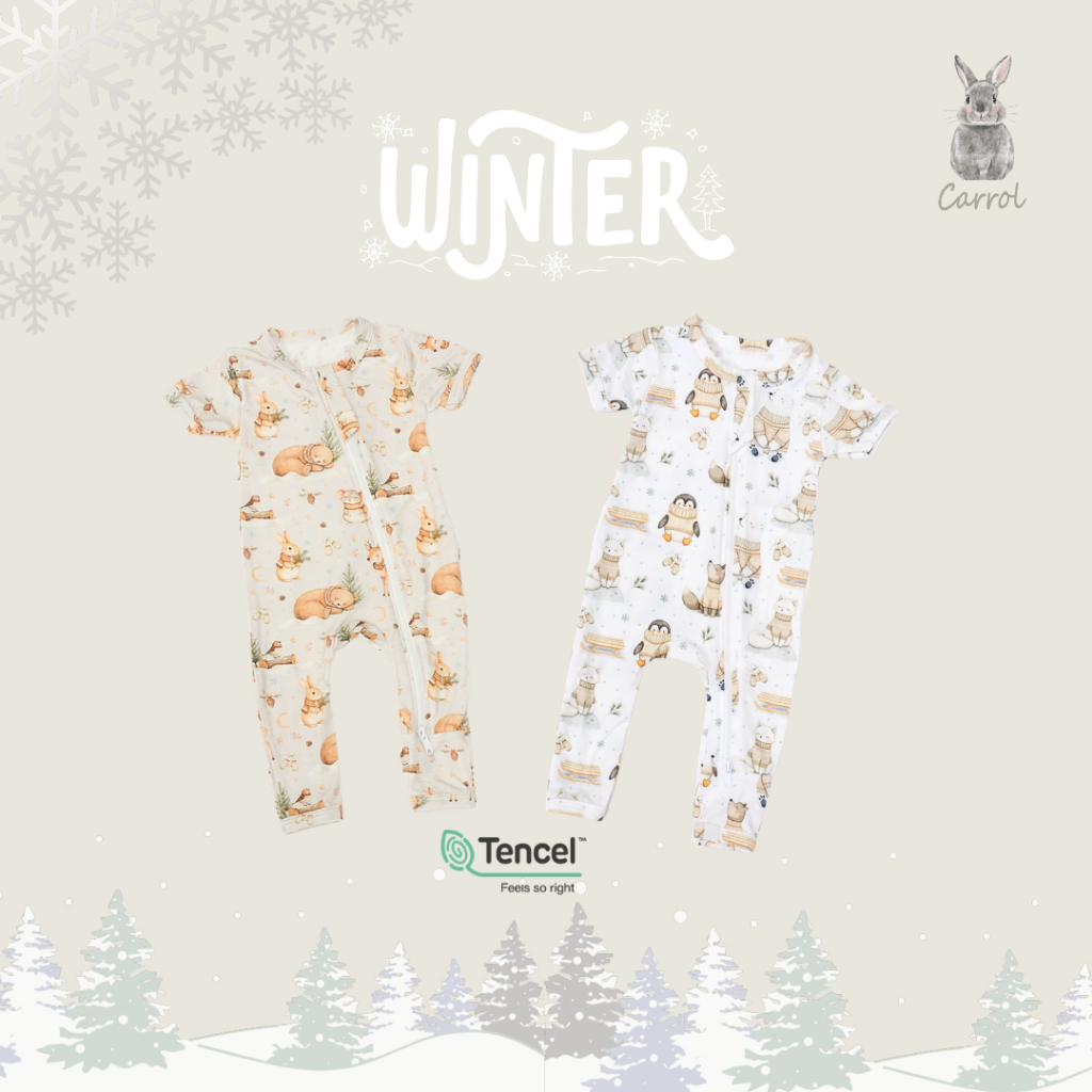 Carrol n Barrol Long Jumper Short Sleeve Tencel - Jumper Lengan Pendek Kaki Panjang - Winter Collections