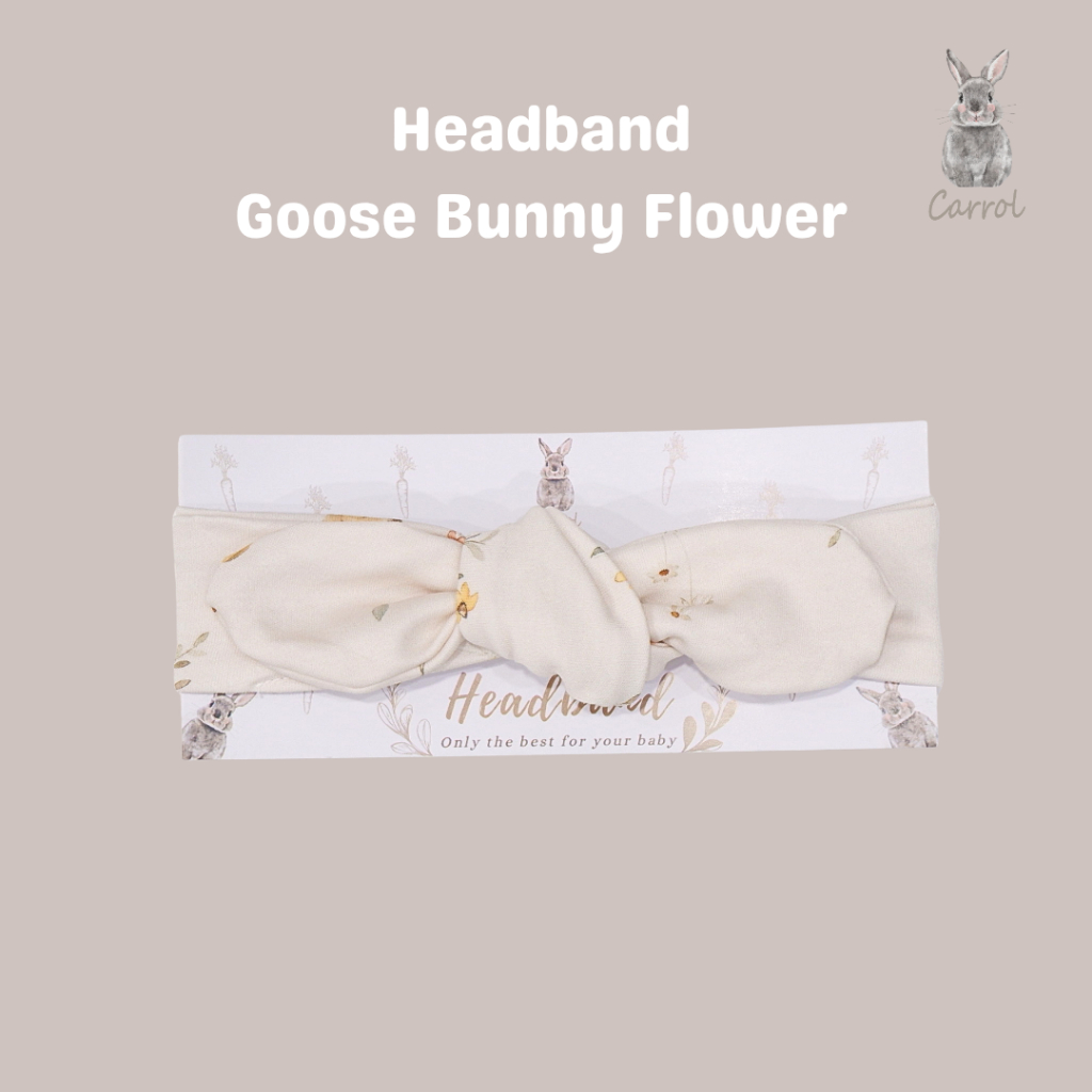 Carrol n Barrol Headband Little Animals Collections - Bandana Bayi Motif - Bandana Pita Bunga - Gambar 2