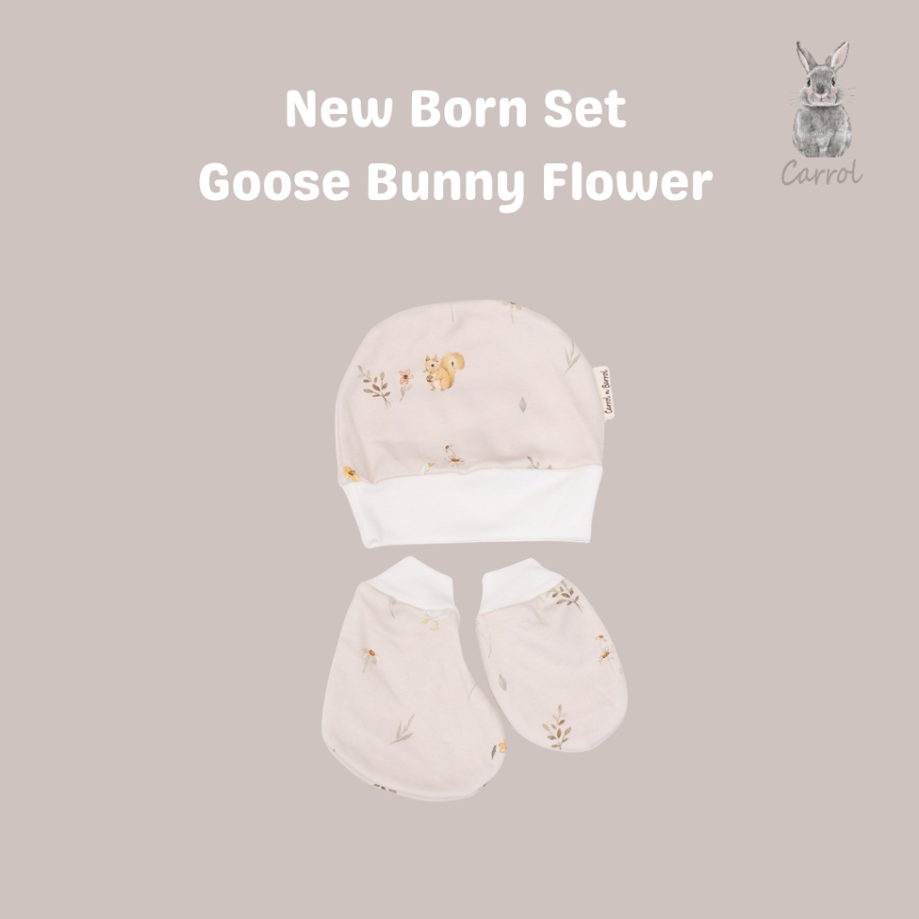 Carrol n Barrol New Born Set Little Animals Collection - Topi Set Tangan Kaki Baby Katun - Set Tangan Kaki Bayi Lucu - Gambar 2