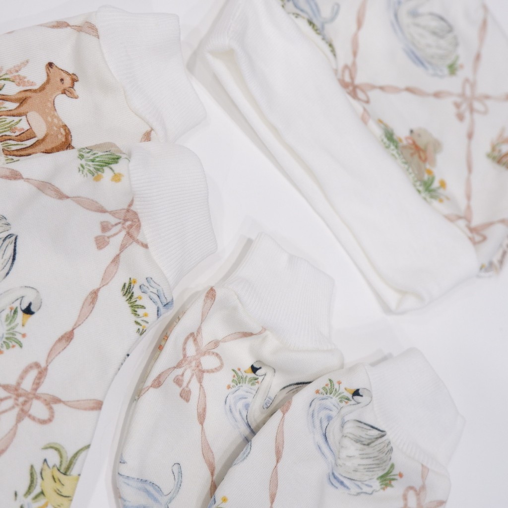 Carrol n Barrol New Born Set Little Animals Collection - Topi Set Tangan Kaki Baby Katun - Set Tangan Kaki Bayi Lucu - Gambar 5