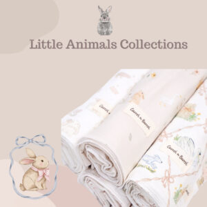 Carrol n Barrol Swaddle Baby Little Animals Collections - Bedong Bayi Katun Motif - Baby Swaddle Cotton