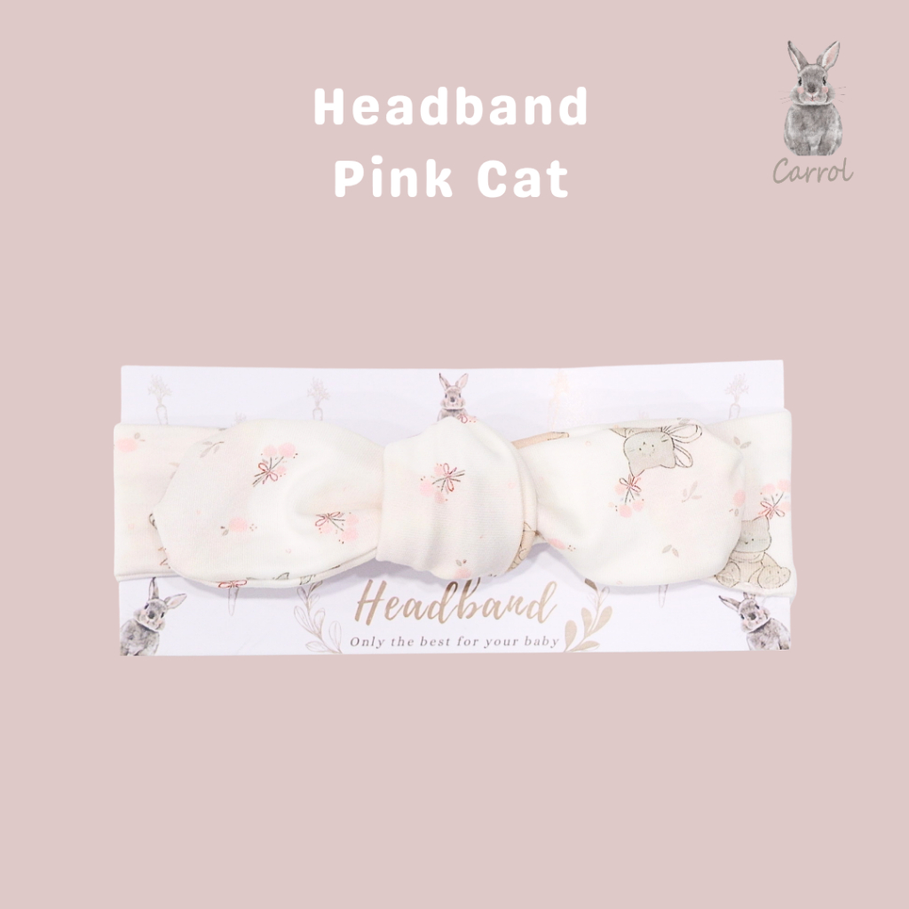 Carrol n Barrol Headband Little Animals Collections - Bandana Bayi Motif - Bandana Pita Bunga - Gambar 3