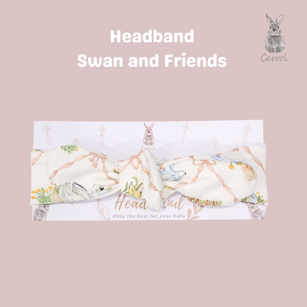 Carrol n Barrol Headband Little Animals Collections - Bandana Bayi Motif - Bandana Pita Bunga - Gambar 4