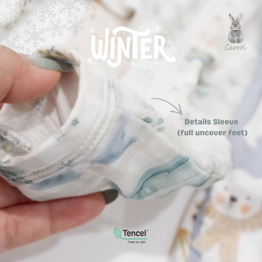 Carrol n Barrol Long Jumper Ruffle Tencel - Jumper Lengan Panjang Kaki Panjang - Winter Collections - Gambar 6