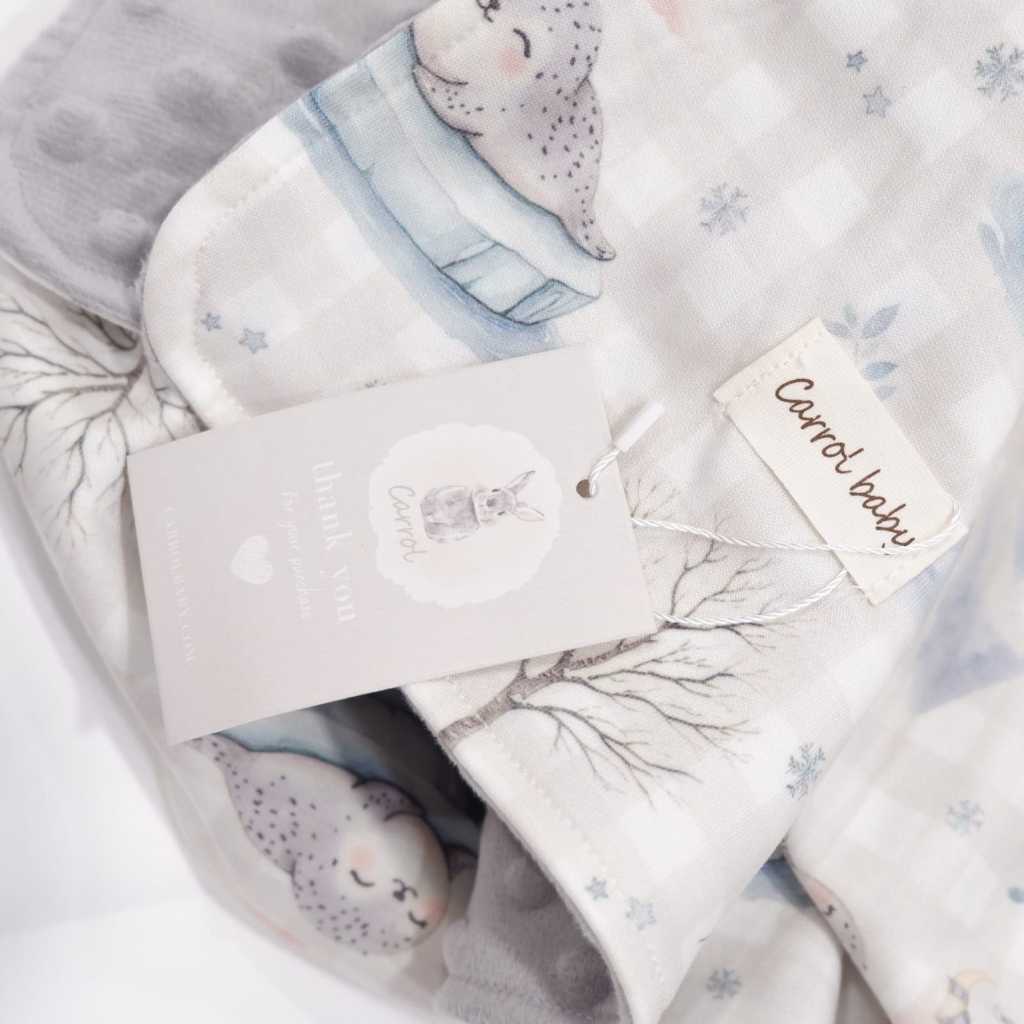 Carrol Baby On The Go Blanket Seal On Ice - Selimut On The Go Bayi - Gambar 5