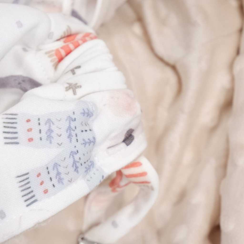 Carrol Baby On The Go Blanket Winter Head White - Selimut On The Go Bayi - Gambar 5