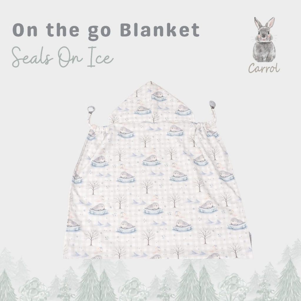 Carrol Baby On The Go Blanket Seal On Ice - Selimut On The Go Bayi - Gambar 2