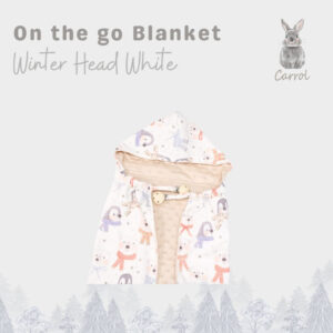 Carrol Baby On The Go Blanket Winter Head White - Selimut On The Go Bayi