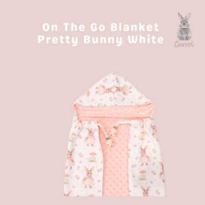 Carrol Baby On The Go Blanket Pretty Bunny White - Selimut On The Go Bayi