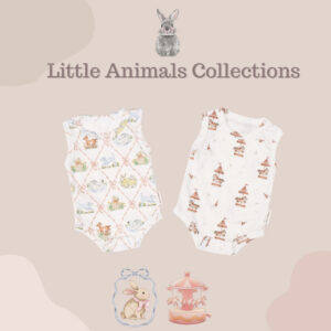 Carrol n Barrol Sleveless Jumper Little Animals Collections - Jumper Kutung Bayi - Berbahan Katun - Tanktop Jumper Bayi