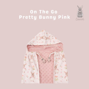 Carrol Baby On The Go Blanket Pretty Bunny Pink - Selimut On The Go Bayi