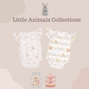 Carrol n Barrol Bodysuit Ruffle Jumper Little Animals Collections - Jumper Ruffle Bayi Katun