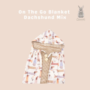 Carrol Baby On The Go Blanket Dachshund Mix - Selimut On The Go Bayi