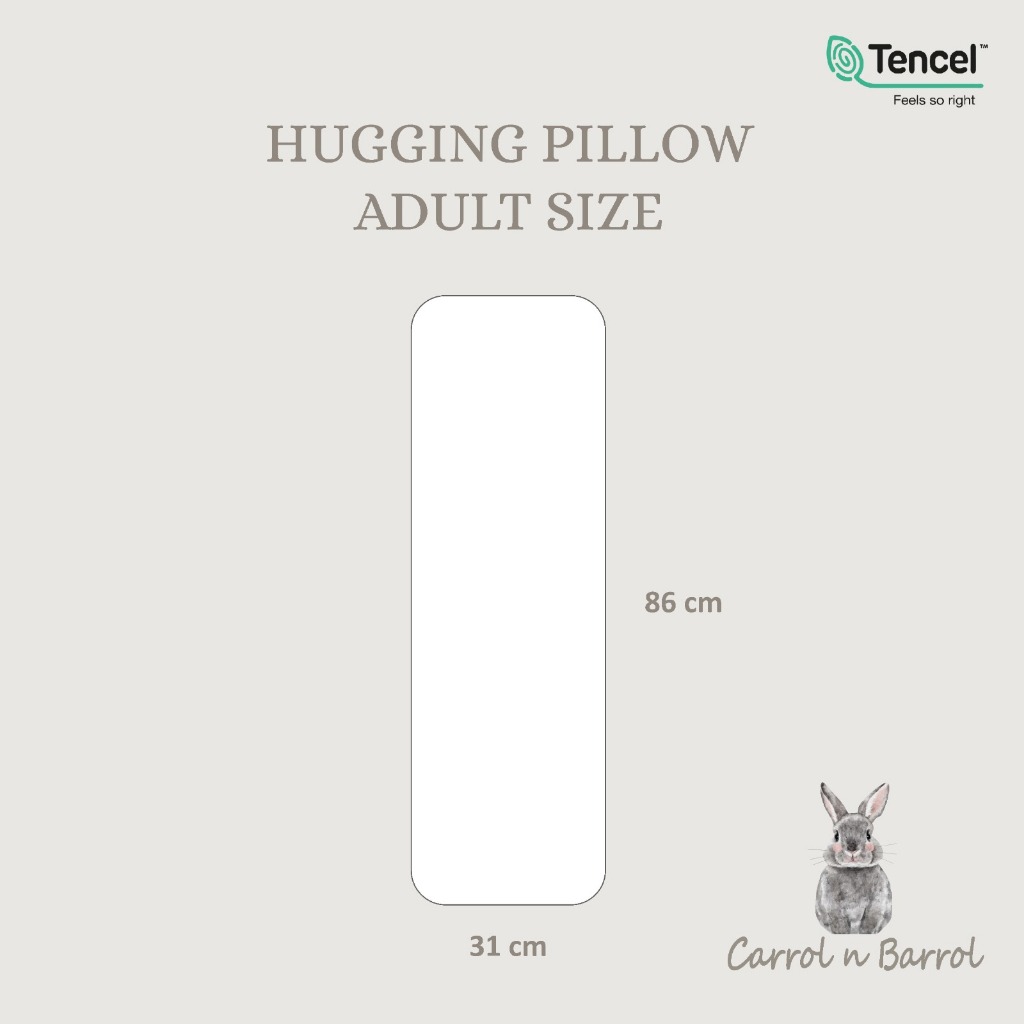 Carrol Baby Hugging Pillow Adult Size TENCEL™ Signature Collections - Bantal Dewasa Tencel - Gambar 5