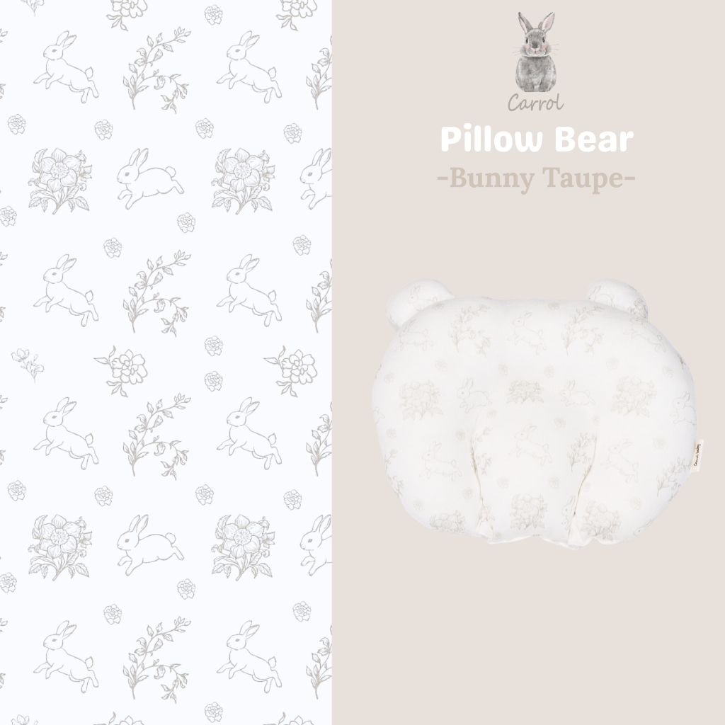 Carrol n Barrol Pillow Bear Ears TENCEL™ Baby Signature Collections - Bantal Peyang Tencel Bayi - Bantal Bayi - Gambar 4