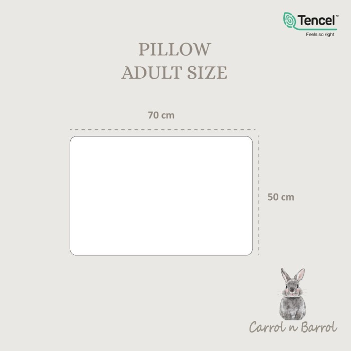 Carrol Baby Pillow Adult Size TENCEL™ Signature Collections - Bantal Dewasa Tencel - Gambar 5