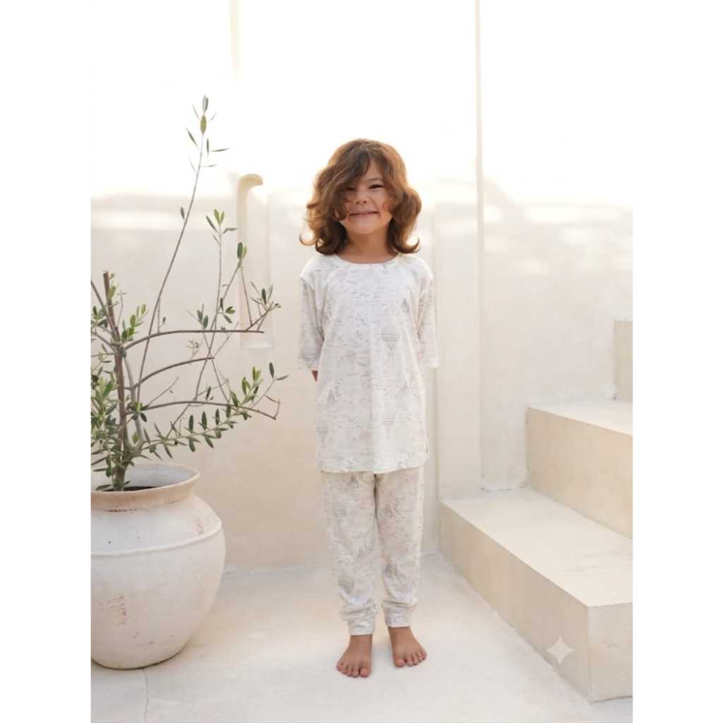 Carrol n Barrol Pajamas Short Kids TENCEL™ Signature Collections - Setelan Anak - Setelan Pendek Panjang Anak - Setelan Tencel - Gambar 2