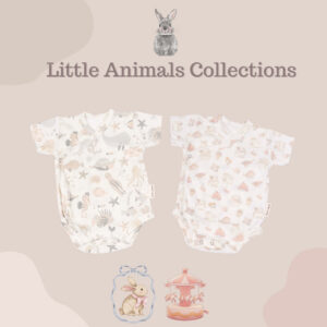 Carrol n Barrol Kimono Jumper Little Animals Collections - Jumper Bayi Katun Lucu - Jumper Motif Lucu